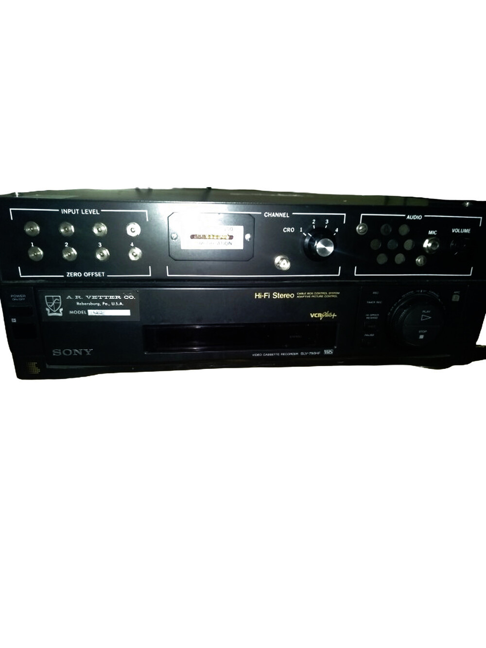 AR VETTER Co 420 VCR Medical Data Instrumentation Recorder VHS m